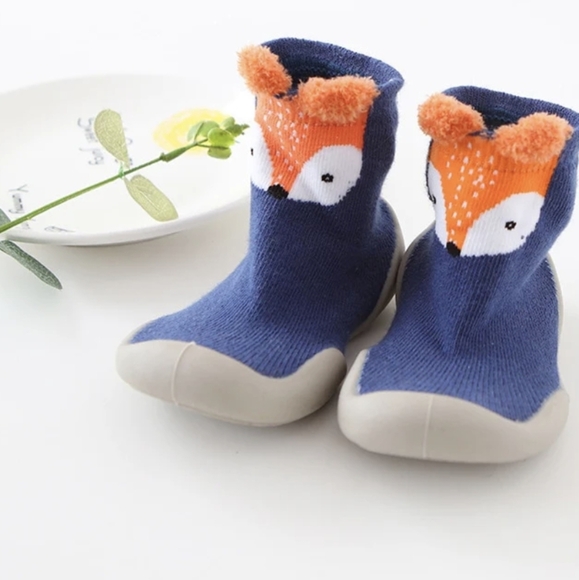 Tiny Explorings Blue Fox Baby Shoes NIP ~ Adorable!!! - Picture 3 of 5